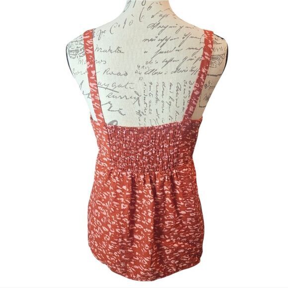 Simply Vera Vera Wang -270 Twist Front Tank Red Animal Print Women's Small - Picture 5 of 9